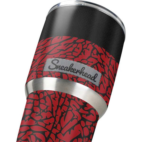 Elephant Print Red Sneakerhead Yeti 30oz Rambler Tumbler Skin