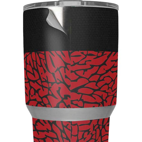 Elephant Print Red Sneakerhead Yeti 30oz Rambler Tumbler Skin