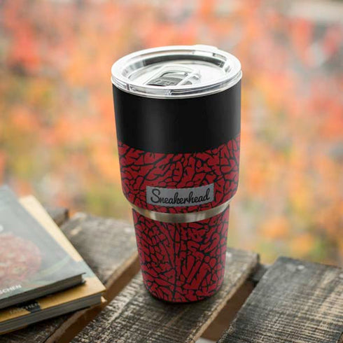 Elephant Print Red Sneakerhead Yeti 30oz Rambler Tumbler Skin