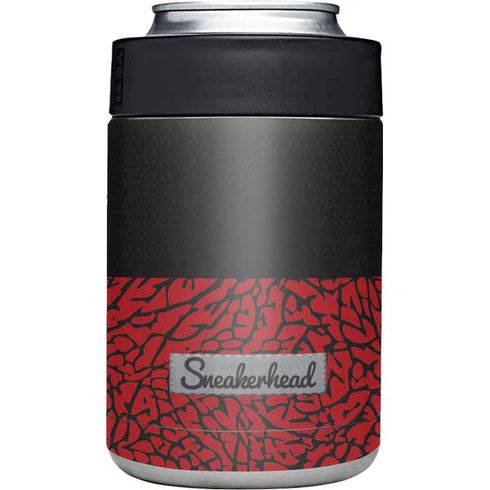 Elephant Print Red Sneakerhead Yeti Colster Can Insulator Skin