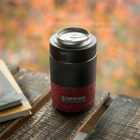 Elephant Print Red Sneakerhead Yeti Colster Can Insulator Skin