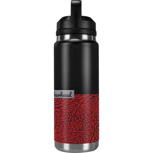 Elephant Print Red Sneakerhead YETI Rambler 26oz Bottle Skin