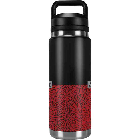 Elephant Print Red Sneakerhead YETI Rambler 26oz Bottle Skin