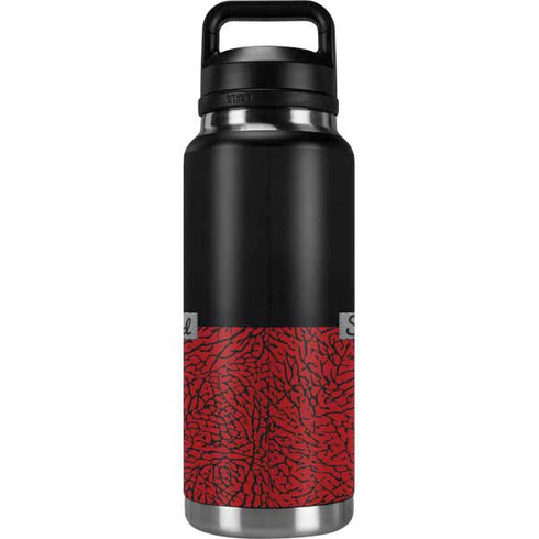 Elephant Print Red Sneakerhead YETI Rambler 36oz Bottle Skin