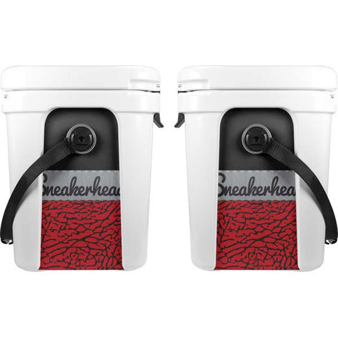 Elephant Print Red Sneakerhead YETI Roadie 24 Hard Cooler Skin