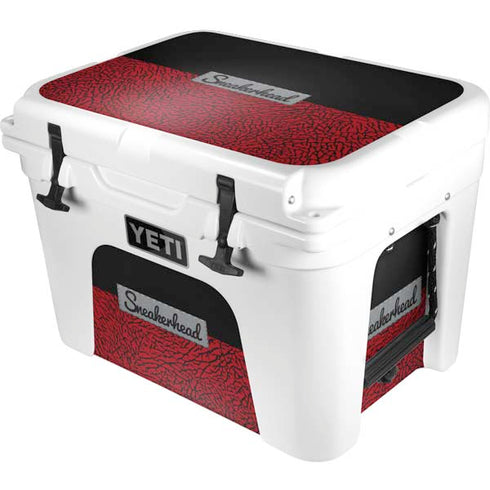 Elephant Print Red Sneakerhead YETI Tundra 35 Hard Cooler Skin