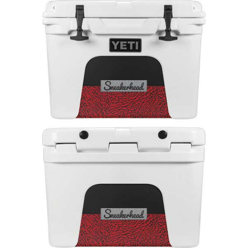 Elephant Print Red Sneakerhead YETI Tundra 35 Hard Cooler Skin