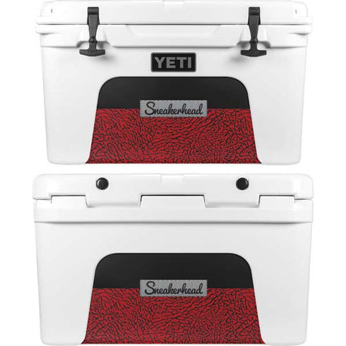 Elephant Print Red Sneakerhead YETI Tundra 45 Hard Cooler Skin