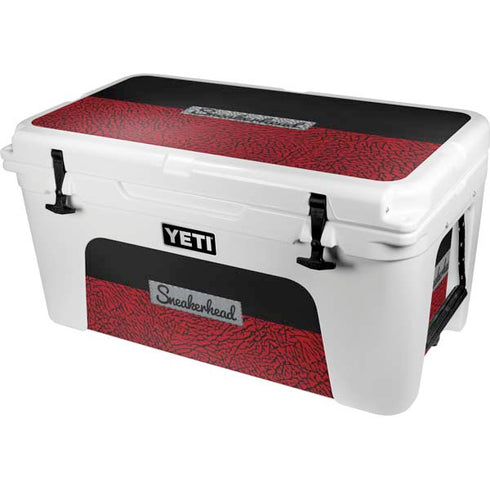 Elephant Print Red Sneakerhead YETI Tundra 65 Hard Cooler Skin