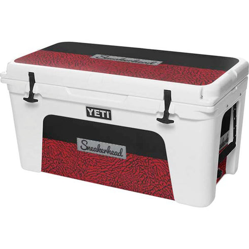 Elephant Print Red Sneakerhead YETI Tundra 75 Hard Cooler Skin