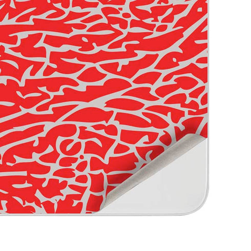 Elephant Print Red Surface Duo Skin