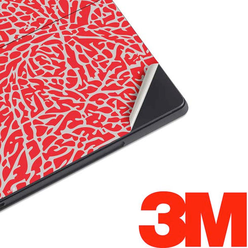 Elephant Print Red Surface Pro 7 Skin