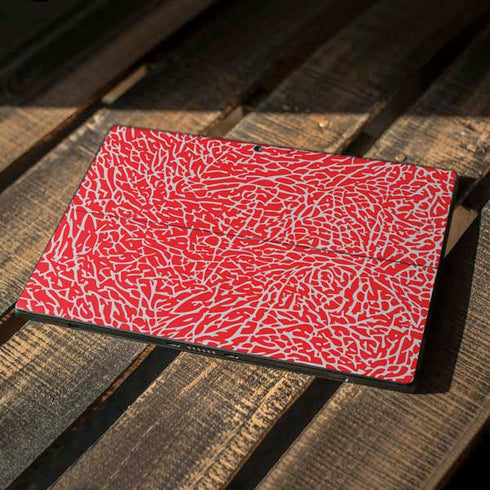 Elephant Print Red Surface Pro 7 Skin