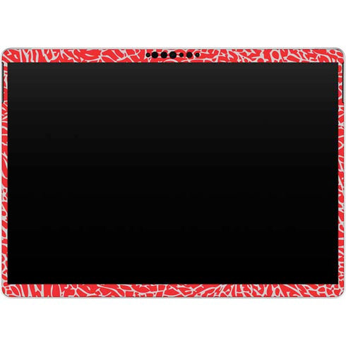 Elephant Print Red Surface Pro 9 Skin
