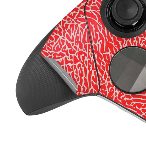 Elephant Print Red Xbox Elite Wireless Controller Series 2 Skin