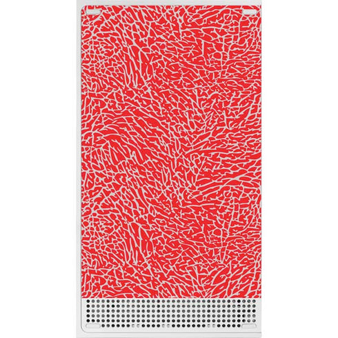 Elephant Print Red Xbox Series S Console Skin