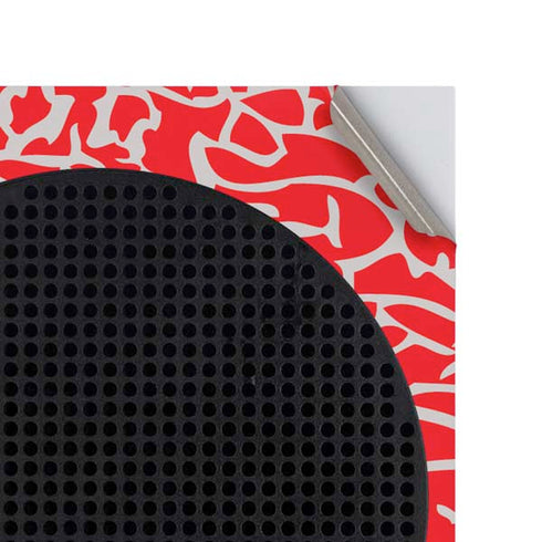 Elephant Print Red Xbox Series S Console Skin