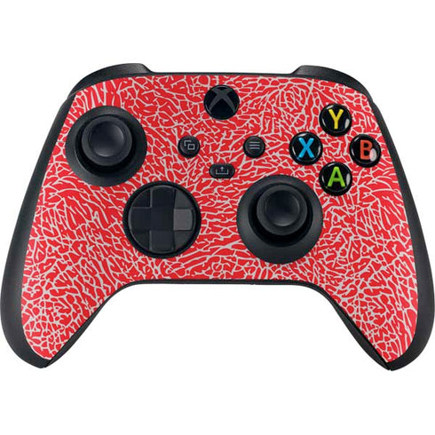 Elephant Print Red Xbox Series X Bundle Skin