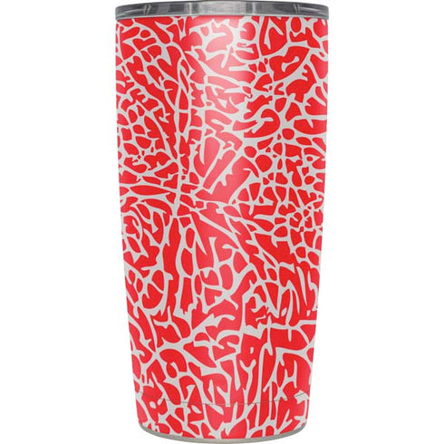 Elephant Print Red Yeti 20oz Tumbler Skin