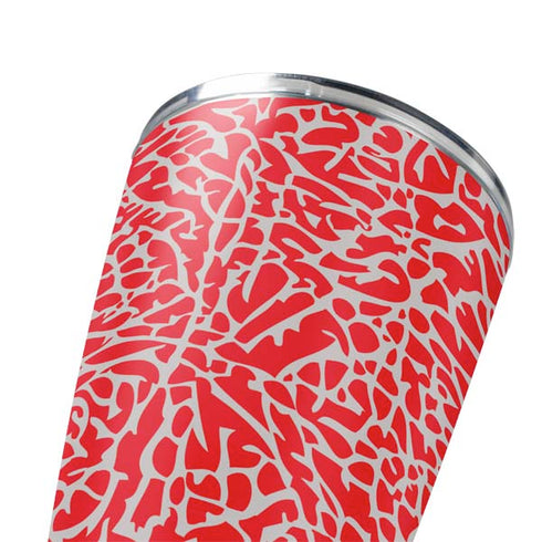 Elephant Print Red Yeti 20oz Tumbler Skin
