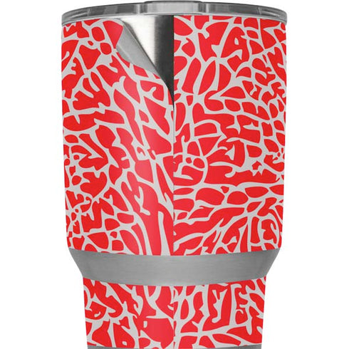 Elephant Print Red Yeti 20oz Tumbler Skin