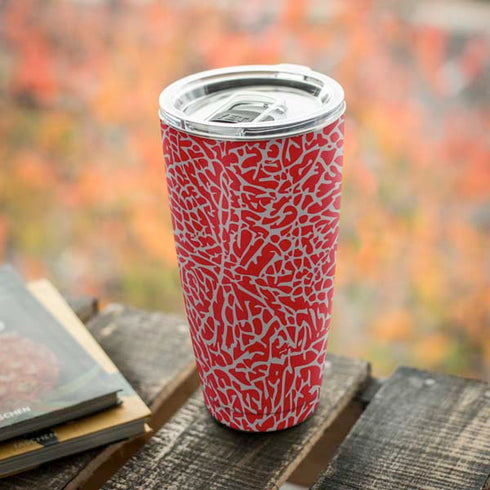 Elephant Print Red Yeti 20oz Tumbler Skin