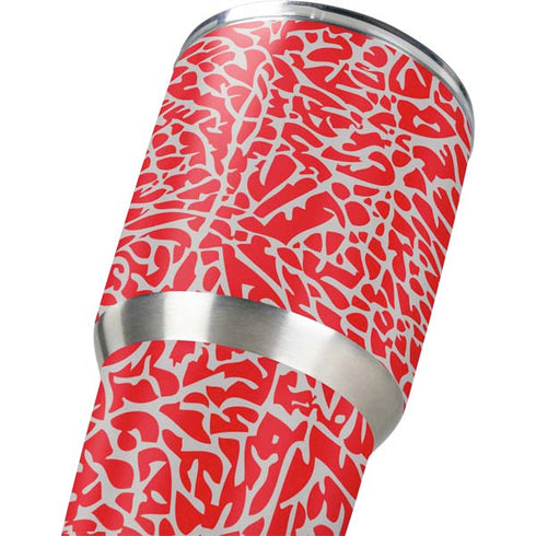 Elephant Print Red Yeti 30oz Rambler Tumbler Skin