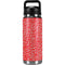 Elephant Print Red YETI Rambler 26oz Bottle Skin