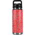 Elephant Print Red YETI Rambler 26oz Bottle Skin