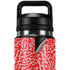 Elephant Print Red YETI Rambler 26oz Bottle Skin