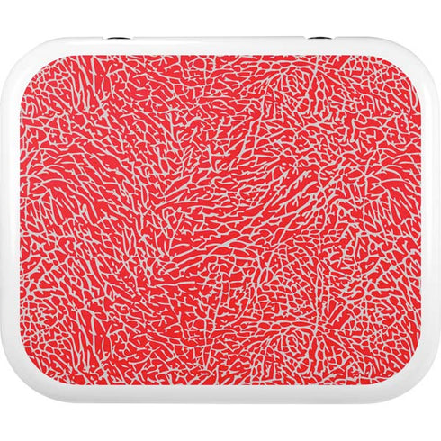 Elephant Print Red YETI Roadie 24 Hard Cooler Skin