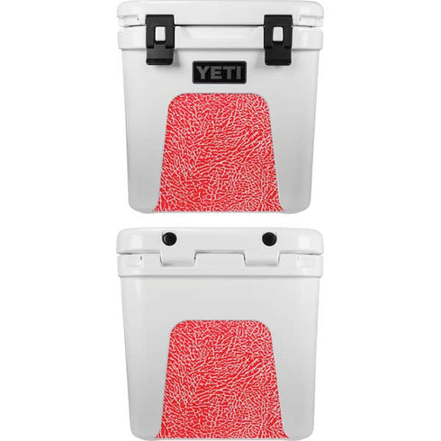 Elephant Print Red YETI Roadie 24 Hard Cooler Skin