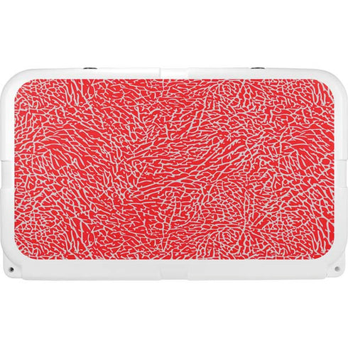 Elephant Print Red YETI Tundra 45 Hard Cooler Skin