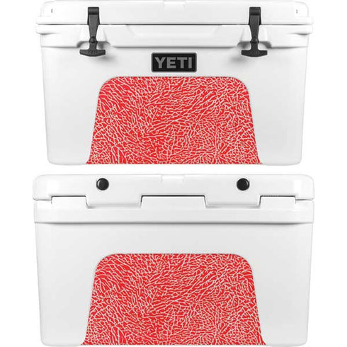Elephant Print Red YETI Tundra 45 Hard Cooler Skin