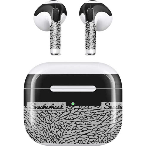 Elephant Print Sneakerhead Black Apple AirPods (3rd Gen 2021) Skin