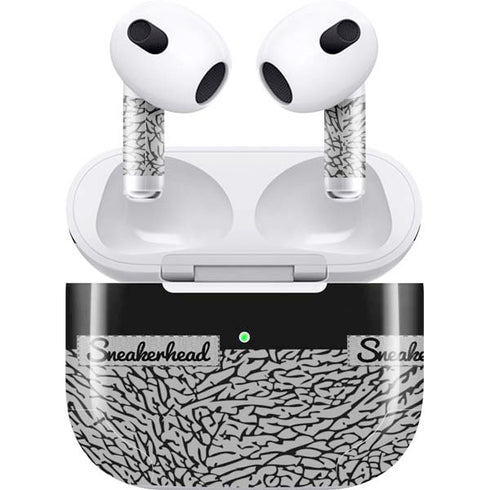Elephant Print Sneakerhead Black Apple AirPods (3rd Gen 2021) Skin