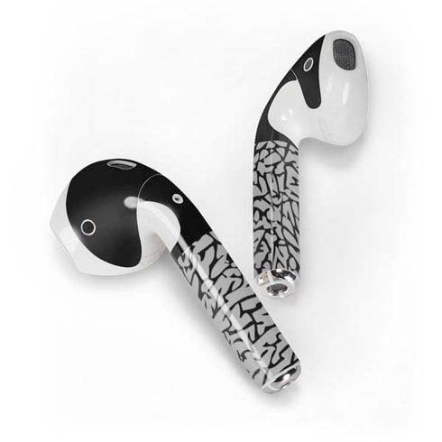 Elephant Print Sneakerhead Black Apple AirPods Skin