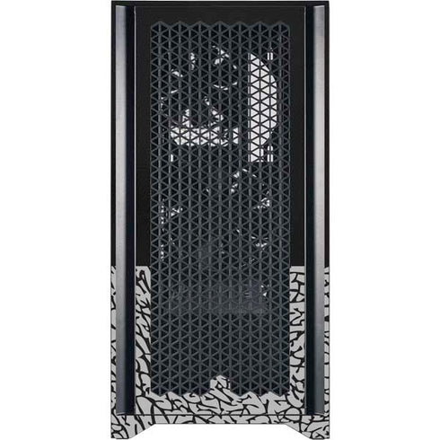 Elephant Print Sneakerhead Black Corsair 4000D Tempered Glass Mid-Tower ATX Case Skin