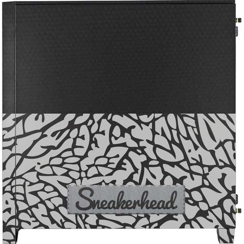 Elephant Print Sneakerhead Black Corsair 4000D Tempered Glass Mid-Tower ATX Case Skin