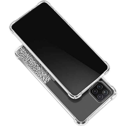 Elephant Print Sneakerhead Black Galaxy A12 Clear Case