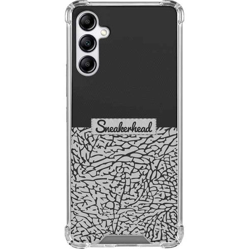 Elephant Print Sneakerhead Black Galaxy A15 5G Clear Case