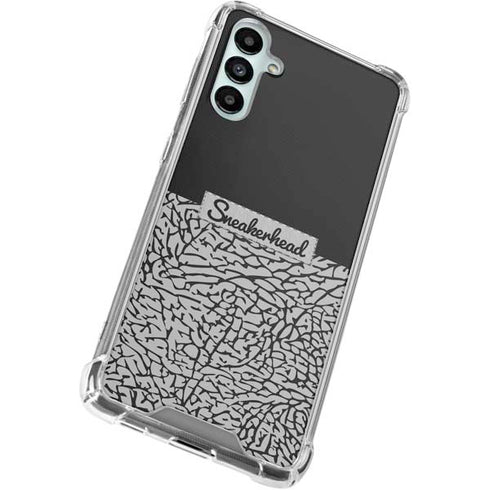 Elephant Print Sneakerhead Black Galaxy A15 5G Clear Case