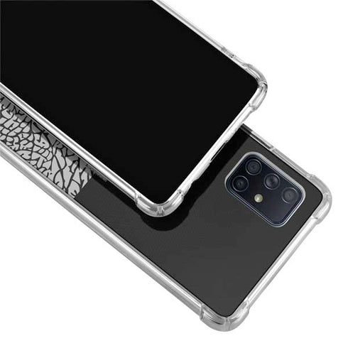 Elephant Print Sneakerhead Black Galaxy A51 5G Clear Case