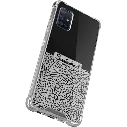 Elephant Print Sneakerhead Black Galaxy A51 5G Clear Case