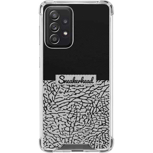 Elephant Print Sneakerhead Black Galaxy A52 5G Clear Case