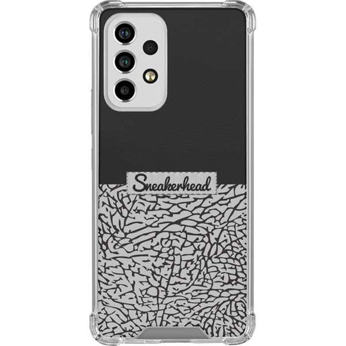 Elephant Print Sneakerhead Black Galaxy A53 5G Clear Case