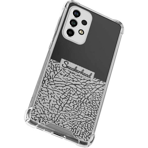 Elephant Print Sneakerhead Black Galaxy A53 5G Clear Case