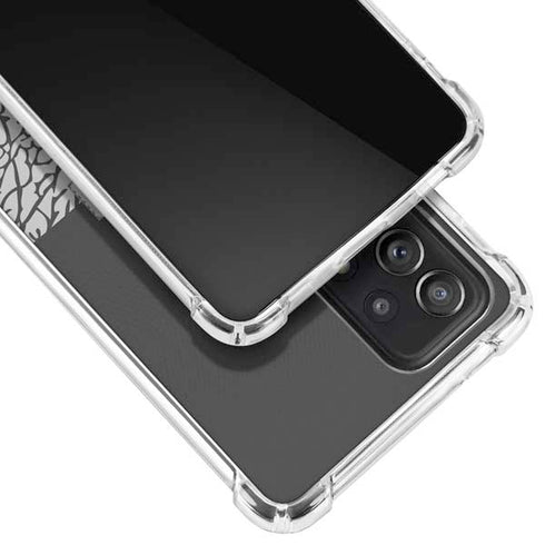 Elephant Print Sneakerhead Black Galaxy A72 5G Clear Case