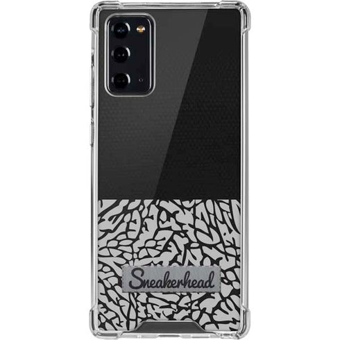 Elephant Print Sneakerhead Black Galaxy Note20 5G Clear Case