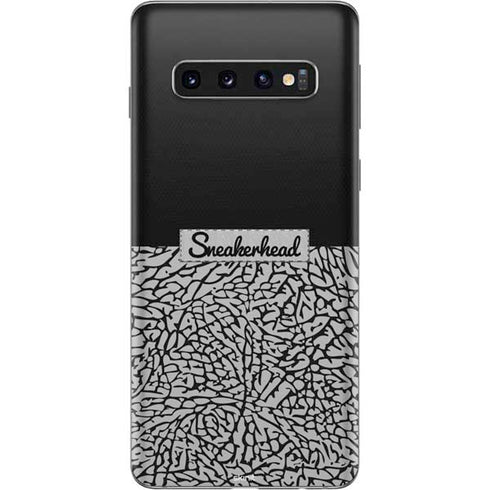 Elephant Print Sneakerhead Black Galaxy S10 Skin